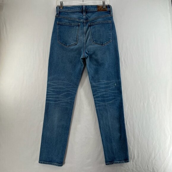 Rivet & Thread High Rise Stovepipe Straight Leg Jeans Size 27 Stretch Denim Blue - Picture 2 of 15